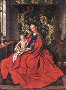 EYCK, Jan van Madonna with the Child Reading dfg oil on canvas